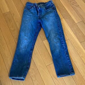 Women's Blue Straight Leg Jeans